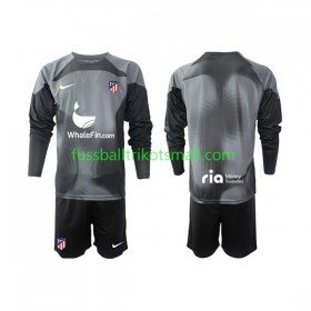 Fußballtrikots Atlético Madrid Torwart Kinder 2022-2023 Langarm Auswärts-trikot kaufen
